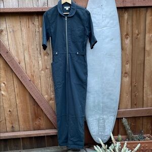 Navy Blue Outerknown Zip-Up Jumpsuit